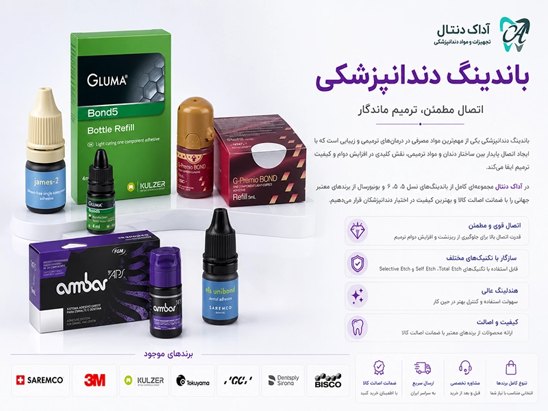 قیمت انواع باندینگ دندانپزشکی